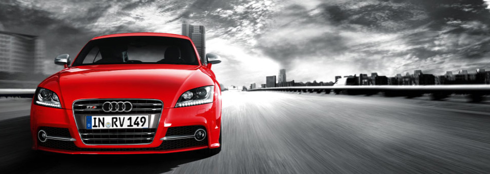 Modelo en rojo del Audi TT-S