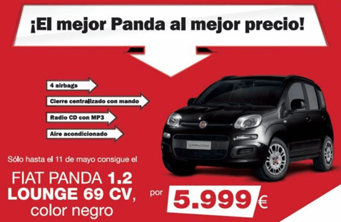 Fiat Panda y MediaMarkt